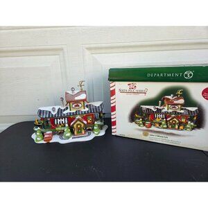 Department 56 North Pole Series T  Tinkers Caboose Cafe Christmas Village